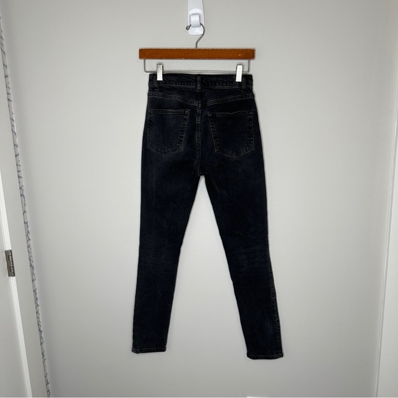 Reformation Black Skinny‎ Jeans Classic Fit size 25 Button Fly EUC - Picture 10 of 12